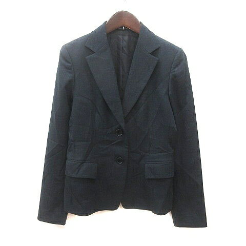 【中古】コムサデモード COMME CA DU MODE テーラードジャケット ウール 総裏地 9 チャコールグレー /MS レディース 【ベクトル 古着】 250724(4)