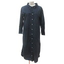 【中古】レッドクローバー red clover シャツワンピース ロング 長袖 紺 ネイビー /MS レディース 【ベクトル 古着】 250724