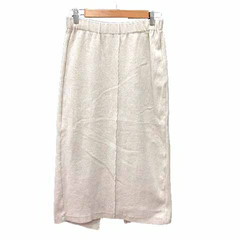 【中古】クロシェ CLOCHE タイトスカート ロング ニット 2 M アイボリー 白 ホワイト /YK レディース 【ベクトル 古着】 250816(4)