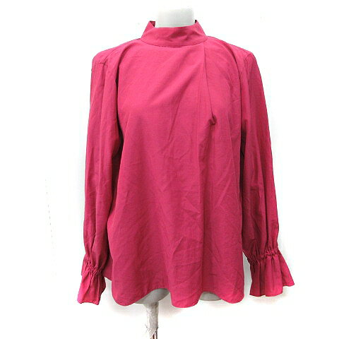 【中古】アクアガール aquagirl シャツ ブラウス プルオーバー ベルスリーブ 長袖 F ピンク /YI レディース 【ベクトル 古着】 250828