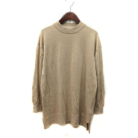【中古】スローブ イエナ SLOBE IENA ニットチュニック ウール 長袖 ベージュ /MS レディース 【ベクトル 古着】 250824