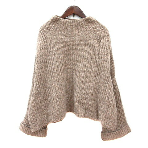 【中古】シップス SHIPS ニット セーター ハイネック 長袖 ウール 茶 ブラウン /MN レディース 【ベクトル 古着】 250827