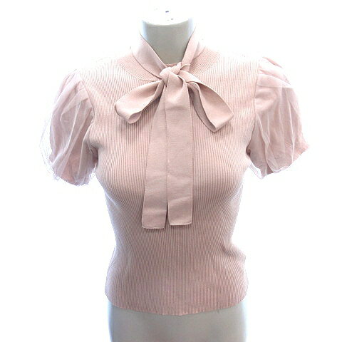 【中古】トランテアン ソン ドゥ モード 31 Sons de mode ニット カットソー ハイネック ボウタイ 切替..