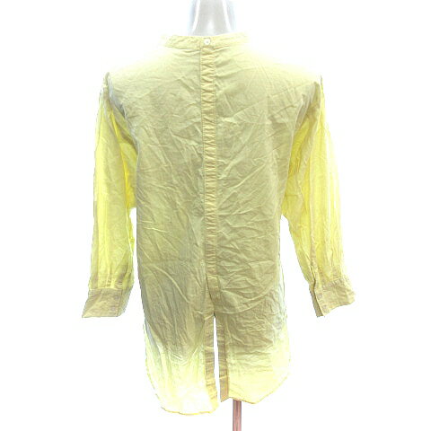 【中古】スタディオクリップ Studio Clip チュニック シャツ ブラウス ハーフボタン 長袖 F 黄色 イエロー /AU レディース 【ベクトル 古着】 250901