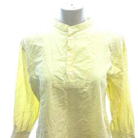 【中古】スタディオクリップ Studio Clip チュニック シャツ ブラウス ハーフボタン 長袖 F 黄色 イエロー /AU レディース 【ベクトル 古着】 250901