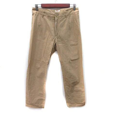 【中古】ハウピア haupia テーパードパンツ 38 M ベージュ /YI レディース 【ベクトル 古着】 250911