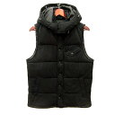 【中古】タケオキクチ TAKEO KIKUCHI 中綿ベスト ジップアップ フード LL 黒 ブラック /MN メンズ 【ベクトル 古着】 250926
