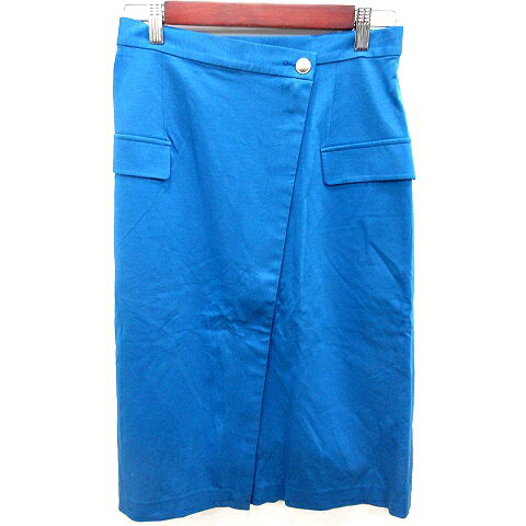 【中古】LUCA LADY LUCK LUCA ルカ レディラックルカ スカート タイト ひざ丈 36 青 ブルー /RT レディース 【ベクトル 古着】 251015