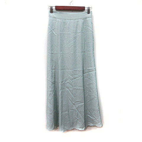 【中古】メルシー MERCI フレアスカート マキシ M ミントグリーン /YI レディース 【ベクトル 古着】 251011