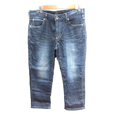 【中古】エドウィン EDWIN JERSEYS サブリナパンツ クロップド M 紺 ネイビー /AU レディース 【ベクトル 古着】 251111