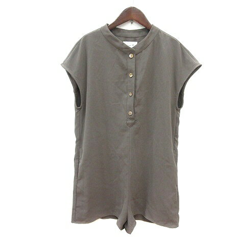 【中古】トランクエイティーエイト Trunc88 パンツ サロペット オールインワン フレンチスリーブ F グレージュ /MN レディース 【ベクトル 古着】 251121