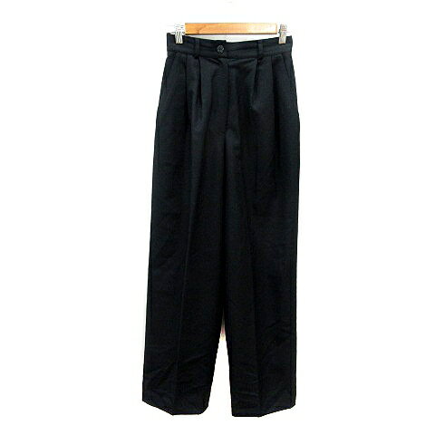 【中古】サタデーアフタヌーン Saturday Afternoon ストレートパンツ スラックス ラインストーン ウール 黒 ブラック /MN レディース 【ベクトル 古着】 251127