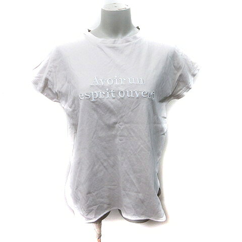 Rakuten - 【中古】アンフィ—ロ UNF/LO Tシャツ カットソー 半袖 刺繍 M ベージュ /YI レディース 【ベクトル 古着】 260214