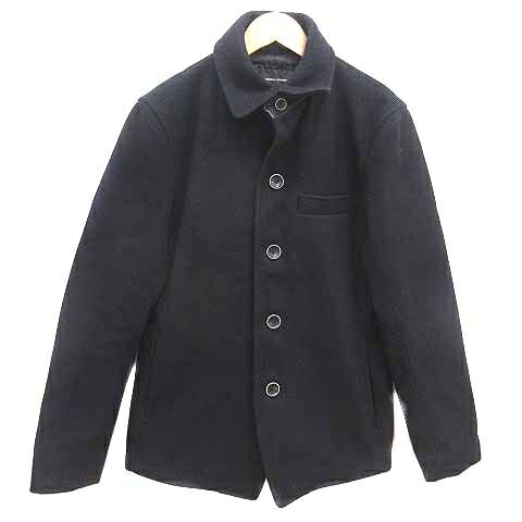 Jumper, Blouson - 【中古】ジャーナルスタンダード JOURNAL STANDARD ステンカラーコート 総裏地 ウール L 紺 ネイビー /YK メンズ 【ベクトル 古着】 260215