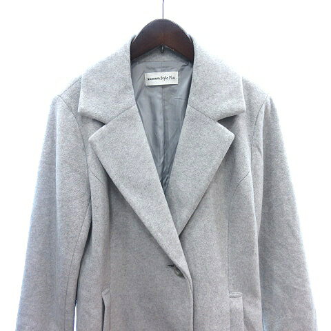 【中古】タカシマヤ スタイルプリュ TAKASHIMAYA Style Plus チェスターコート 総裏地 S グレー /AU レディース 【ベクトル 古着】 260210 2