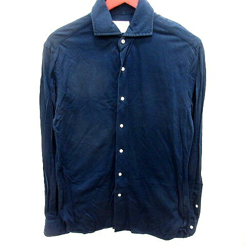 乐天商城 - 【中古】ユナイテッドアローズ UNITED ARROWS シャツ 長袖 M 紺 ネイビー /RT メンズ 【ベクトル 古着】 260407