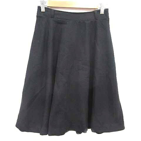 【中古】イング INGNI フレアスカート ひざ丈 M 黒 ブラック /YK ●RY レディース 【ベクトル 古着】 260406