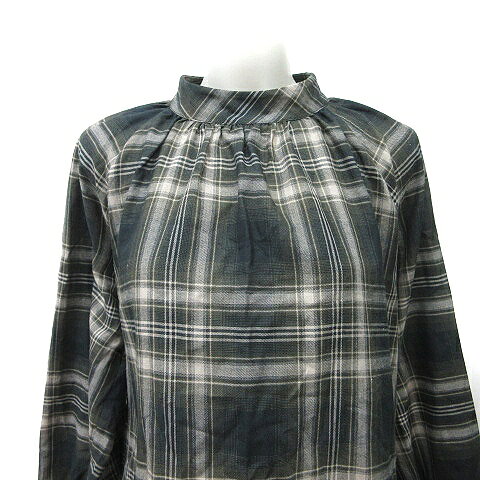 【中古】ロペピクニック ROPE Picnic シャツ ブラウス 総柄 長袖 38 M 黒 ブラック グレー /YI レディース 【ベクトル 古着】 260410 vectorpremium-19033522 ブランド古着ベクトルプレミアム店 サンプル画像2