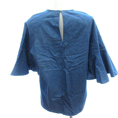 【中古】ミラオーウェン Mila Owen シャツ ブラウス シャンブレー フレンチスリーブ 七分袖 0 S 青 ブルー /AU レディース 【ベクトル 古着】 260414 vectorpremium-19033095 ブランド古着ベクトルプレミアム店 サンプル画像2