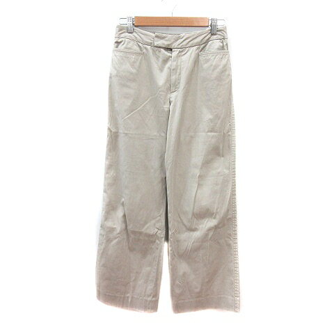 Rakuten - 【中古】アクアスキュータム AQUASCUTUM ストレートパンツ 5F グレージュ /MN レディース 【ベクトル 古着】 260417