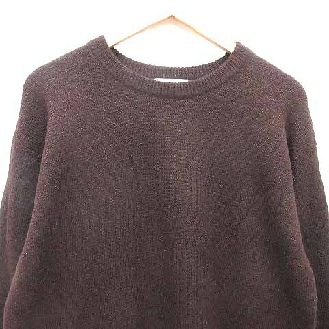 【中古】未使用品 グローバルワーク GLOBAL WORK ニット セーター ラメ 長袖 REG M こげ茶 ダークブラウン /YK レディース 【ベクトル 古着】 260517 vectorpremium-19148209 ブランド古着ベクトルプレミアム店 サンプル画像2