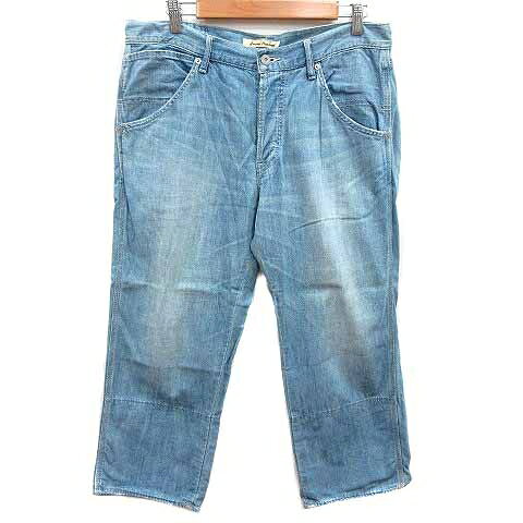 [Used] JOURNAL STANDARD Denim Pants Jeans Cropped Button Fly 32 M Blue /YK Men's [Vector Used Clothing] 260615