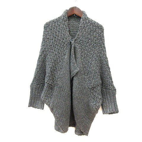 【中古】ブロードゥリー&コー Broderie&Co ナノユニバース カーディガン ニット ドルマンスリーブ アルパカ混 F グレー /MN レディース 【ベクトル 古着】 260709 vectorpremium-19282104 ブランド古着ベクトルプレミアム店 パッケージ画像