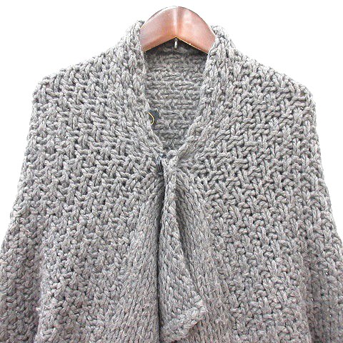 【中古】ブロードゥリー&コー Broderie&Co ナノユニバース カーディガン ニット ドルマンスリーブ アルパカ混 F グレー /MN レディース 【ベクトル 古着】 260709 vectorpremium-19282104 ブランド古着ベクトルプレミアム店 サンプル画像3