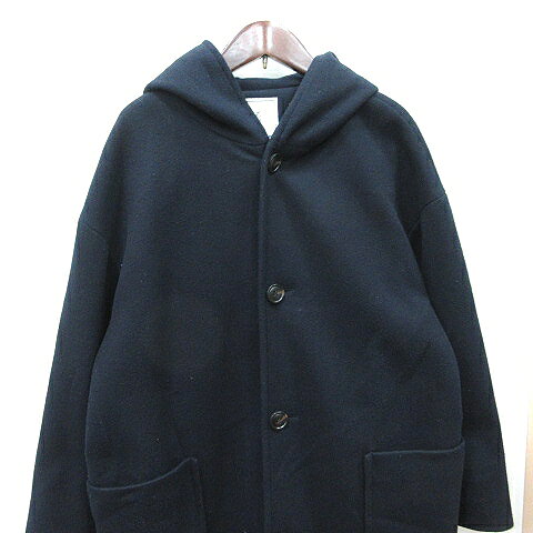 【中古】ロペピクニック ROPE Picnic ロングコート フード 総裏地 38 M 紺 ネイビー /YI レディース 【ベクトル 古着】 260718 vectorpremium-19302033 ブランド古着ベクトルプレミアム店 サンプル画像2