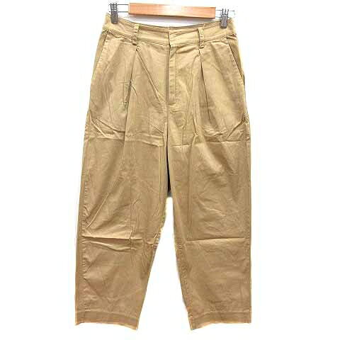 【中古】シップス SHIPS ワイドパンツ S ベージュ /YK レディース 【ベクトル 古着】 260722