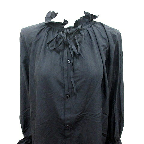 【中古】ロペピクニック ROPE Picnic シャツ ブラウス 長袖 ボウタイ 38 黒 ブラック /RT レディース 【ベクトル 古着】 260722 vectorpremium-19301899 ブランド古着ベクトルプレミアム店 サンプル画像3