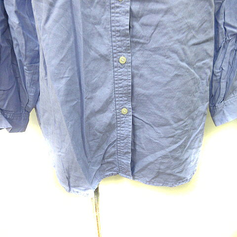 【中古】グローバルワーク GLOBAL WORK シャツ ブラウス スキッパーカラー 長袖 麻混 リネン混 L 水色 /YI レディース 【ベクトル 古着】 260725 vectorpremium-19301931 ブランド古着ベクトルプレミアム店 サンプル画像3