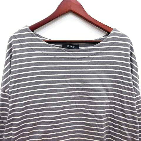 【中古】ナノユニバース nano universe Tシャツ カットソー ボーダー 長袖 F グレー 白 ホワイト /YK レディース 【ベクトル 古着】 260802 vectorpremium-19358956 ブランド古着ベクトルプレミアム店 サンプル画像2