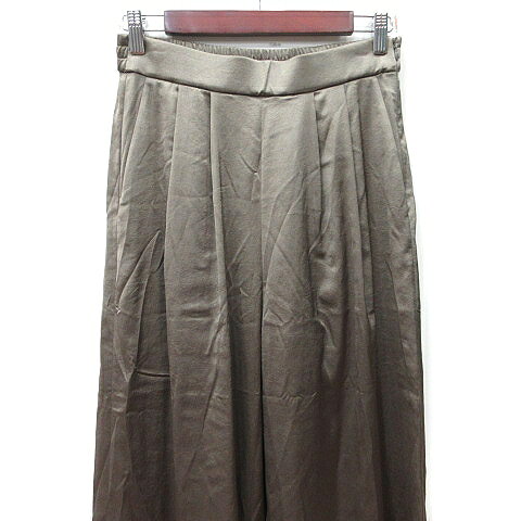 【中古】自由区 オンワード樫山 ワイドパンツ スカンツ 38 M 緑 カーキ /YI レディース 【ベクトル 古着】 260804 vectorpremium-19358232 ブランド古着ベクトルプレミアム店 サンプル画像2