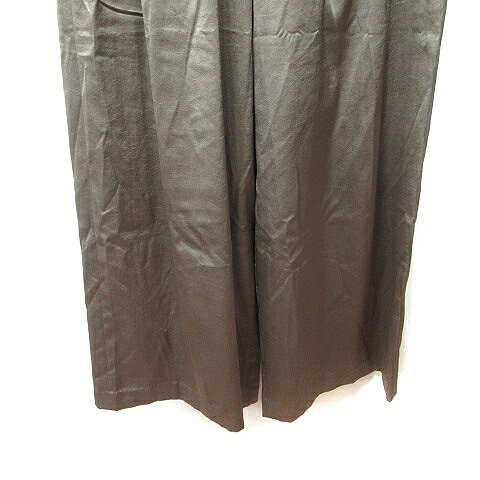 【中古】自由区 オンワード樫山 ワイドパンツ スカンツ 38 M 緑 カーキ /YI レディース 【ベクトル 古着】 260804 vectorpremium-19358232 ブランド古着ベクトルプレミアム店 サンプル画像3