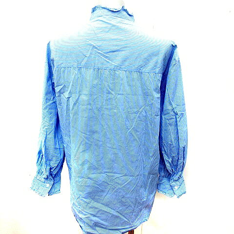 【中古】ロペピクニック ROPE Picnic シャツ ブラウス 長袖 ストライプ 38 青 ブルー 白 ホワイト /RT レディース 【ベクトル 古着】 260807 vectorpremium-19360075 ブランド古着ベクトルプレミアム店 サンプル画像2