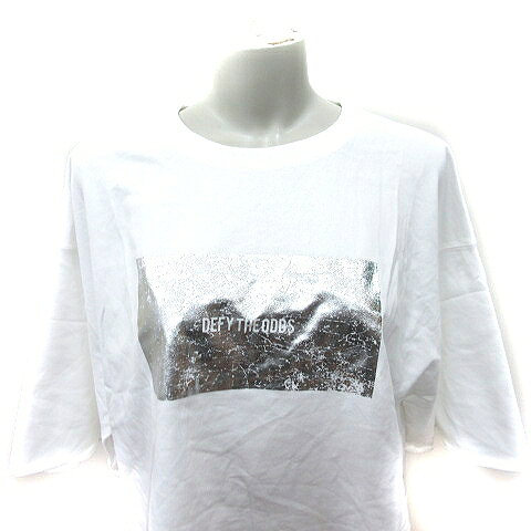 【中古】グローバルワーク GLOBAL WORK Tシャツ カットソー Uネック 五分袖 S 白 ホワイト /RT レディース 【ベクトル 古着】 260810 vectorpremium-19359290 ブランド古着ベクトルプレミアム店 サンプル画像3