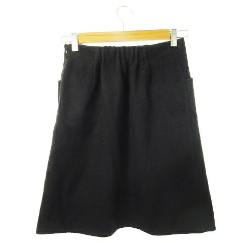 【中古】アーバンリサーチ サニーレーベル URBAN RESEARCH Sonny Label スカート タイト ミニ 起毛 ウールタッチ 厚手 ふんわり ストレッチ 36 黒 ブラック /CK21 レディース 【ベクトル 古着】 241001