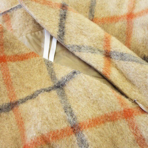 ブランド古着ベクトルプレミアム店の【中古】アーバンリサーチ URBAN RESEARCH スカート フレア ミモレ ロング ウール 厚手 縮絨 ふんわり 起毛 チェック 36 茶 ブラウン /CK23 レディース 【ベクトル 古着】 241116｜アングル3