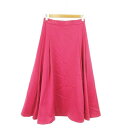 【中古】ルージュヴィフ Rouge vif スカート フレア ロング タック ハリ感 厚手 38 ピンク /AO24 レディース 【ベクトル 古着】 241010