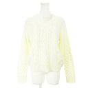 【中古】ローリーズファーム LOWRYS FARM ニット セーター Vネック 長袖 L 白 ホワイト /AH9 レディース 【ベクトル 古着】 241003