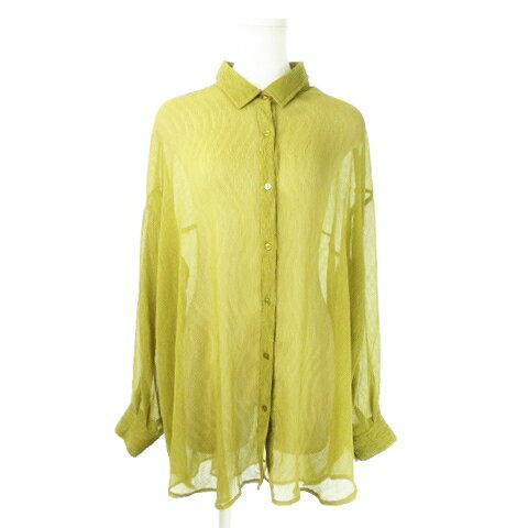 【中古】アーバンリサーチ URBAN RESEARCH ITEMS チュニック シャツ シースルー 長袖 オーバーサイズ 楊柳 シワ加工 透け感 F 緑 グリーン /AO9 ☆ レディース 【ベクトル 古着】 240514 【中古】アーバンリサーチ URBAN RESEARCH ITEMS チュニック シャツ シースルー 長袖 オーバーサイズ 楊柳 シワ加工 透け感 F 緑 グリーン /AO9 ☆ レディース 【ベクトル 古着】 240514