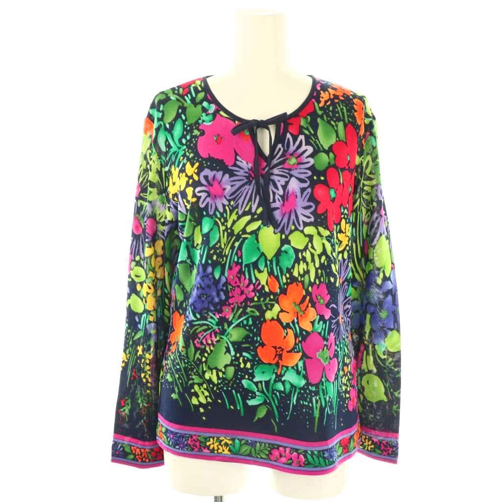 LEONARD◆レオナールパリ/半袖セーター/ウール/アニマル柄/ ニット｜レオナール 公式オンラインショップ