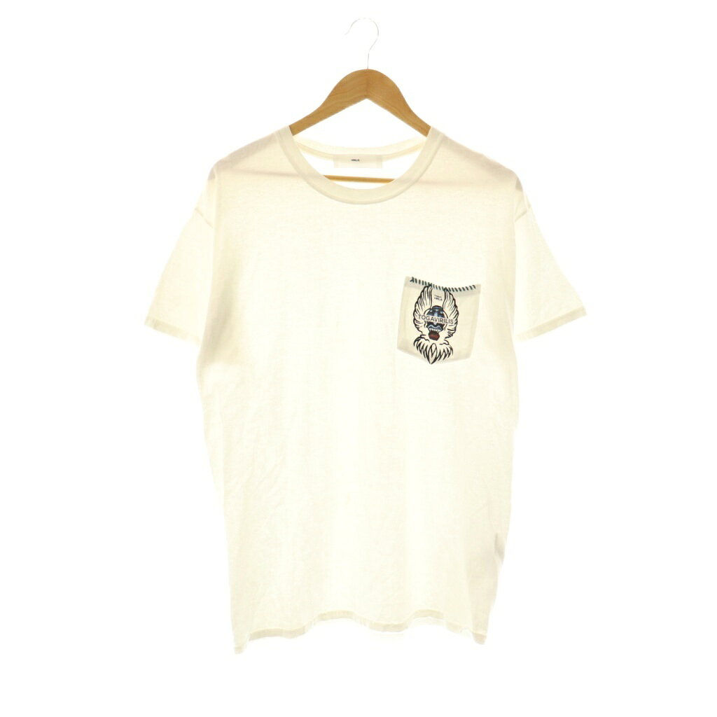 【中古】トーガ TOGA ビリリース VIRILIS Tシャツ カットソー 半袖 46 ホワイト マルチカラー /DO ■GY53 メンズ 【ベクトル 古着】 251010