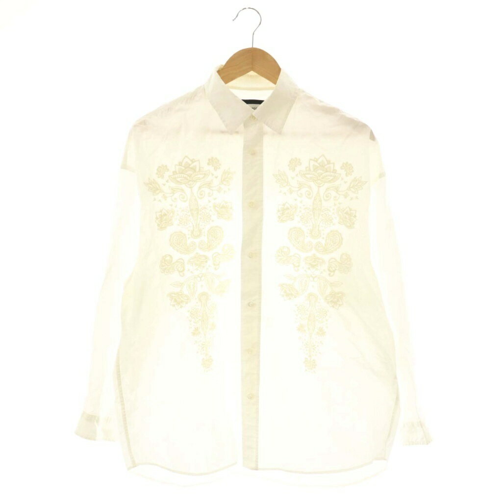 【中古】メゾンスペシャル MAISON SPECIAL 長袖シャツ 刺繍 01 オフホワイト /DO ■GY53 レディース 【ベクトル 古着】 251110
