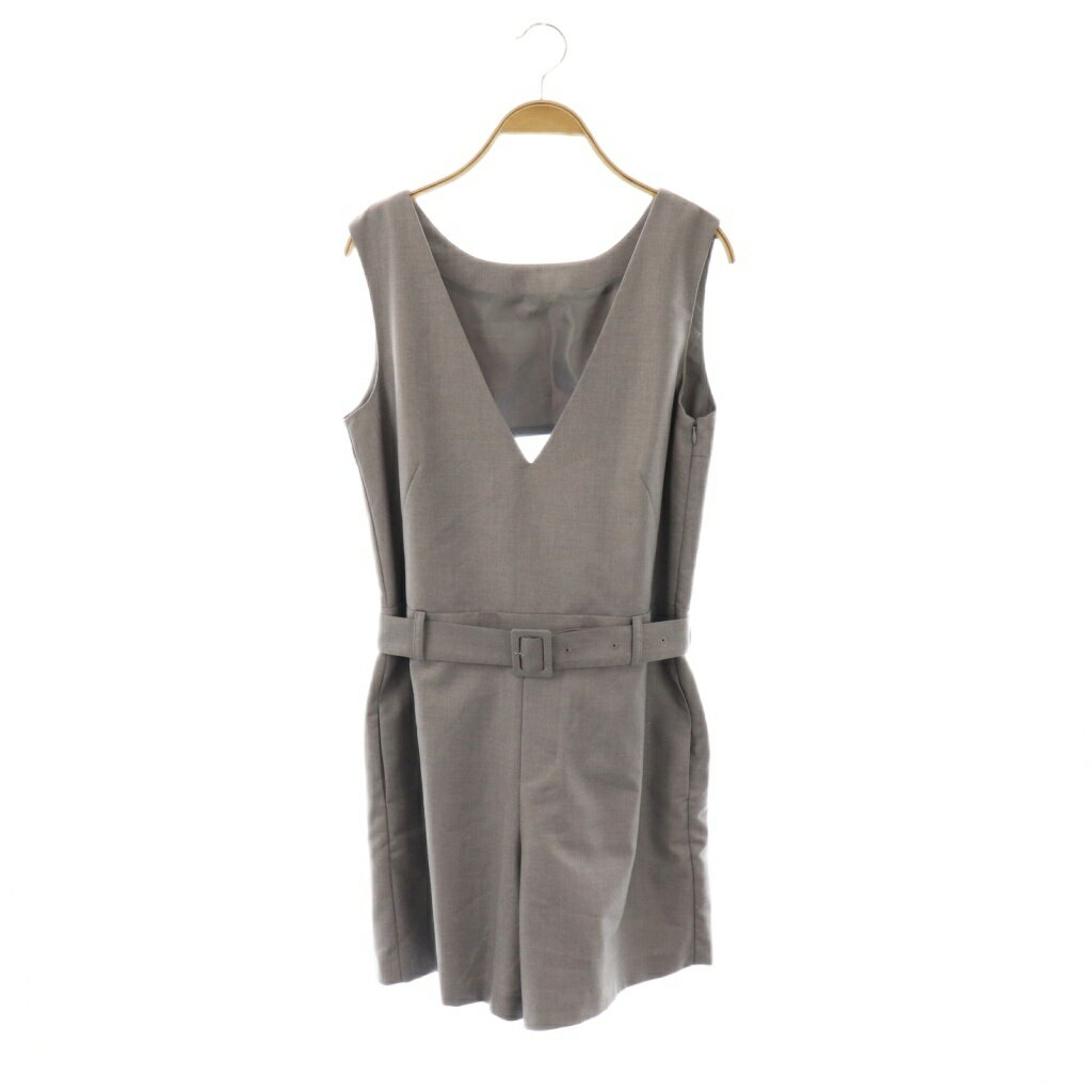 【中古】アメリヴィンテージ Ameri VINTAGE REFINE SHORT ALL IN ONE オールインワン ノースリーブ S グレー ■GY57 レディース 【ベクトル 古着】 251113