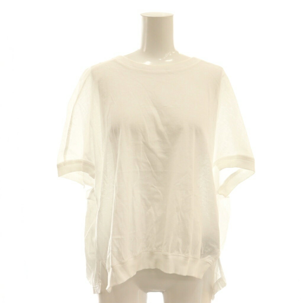 【中古】ディウカ divka カットソー プルオーバー 半袖 1 ホワイト /DF ■GY57 レディース 【ベクトル 古着】 251202