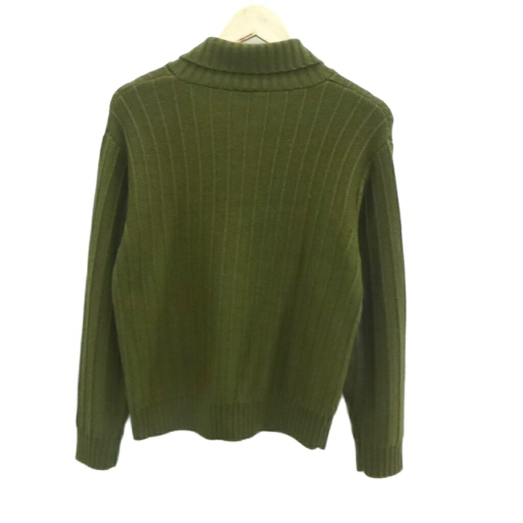 【中古】ギャップ GAP ショールカラー カーディガン ニット ミドル丈 160 カーキ /...