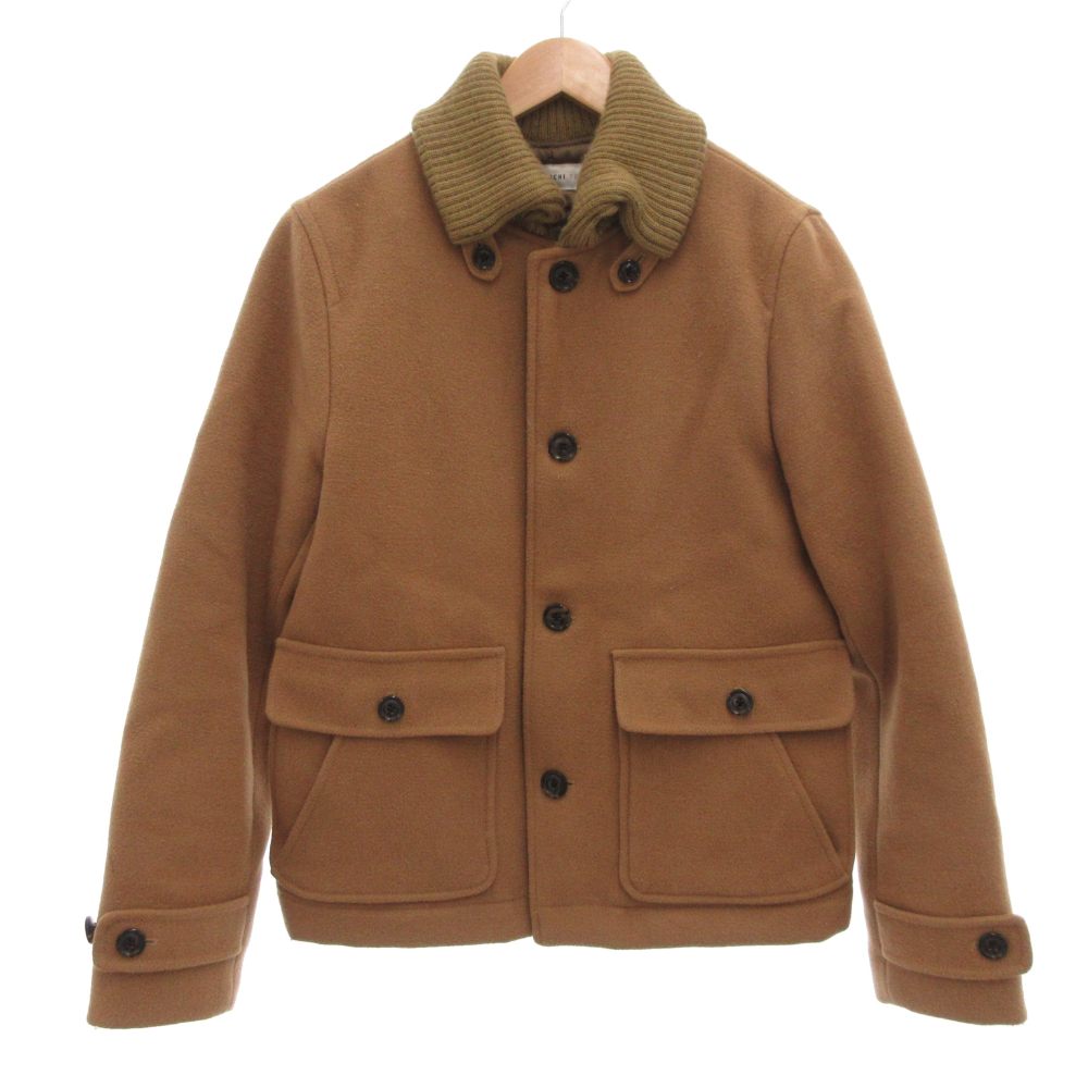 【中古】タケオキクチ TAKEO KIKUCHI コート ジャケット ウール 2 ブラウン 襟付き ポケット付き /RG ■GY58 メンズ 【ベクトル 古着】 260209
