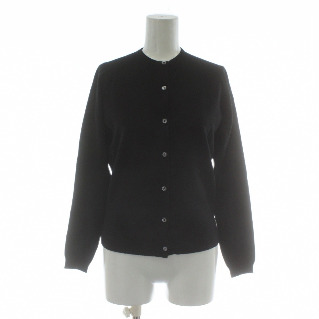 【中古】ジョンスメドレー JOHN SMEDLEY ニット カーディガン ウール 長袖 XS 黒 ブラック /XZ ■GY57 レディース 【ベクトル 古着】 260110